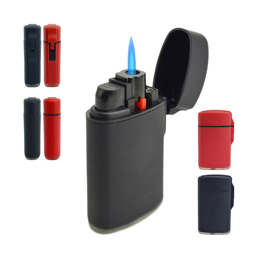 Explosives Mini-Zigarrenfeuerzeug mit offener Flamme, Spritzpistole, Feuerzeug, blaue Flamme, winddicht, nachfüllbar, Butangas