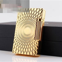 Load image into Gallery viewer, Ligne 2 Dupont Classic Lighter Twisted Diamond Engraving #049 Gold