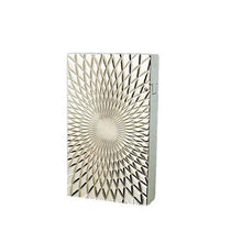 Load image into Gallery viewer, Ligne 2 Dupont Classic Lighter Twisted Diamond Engraving #049 Silver