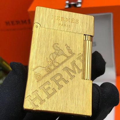 Classic HERMES France Vintage Lighter #004 Gold