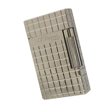 Load image into Gallery viewer, Engraving Square Lattice ST Dupont Lighter Ligne-2 #015 Silver