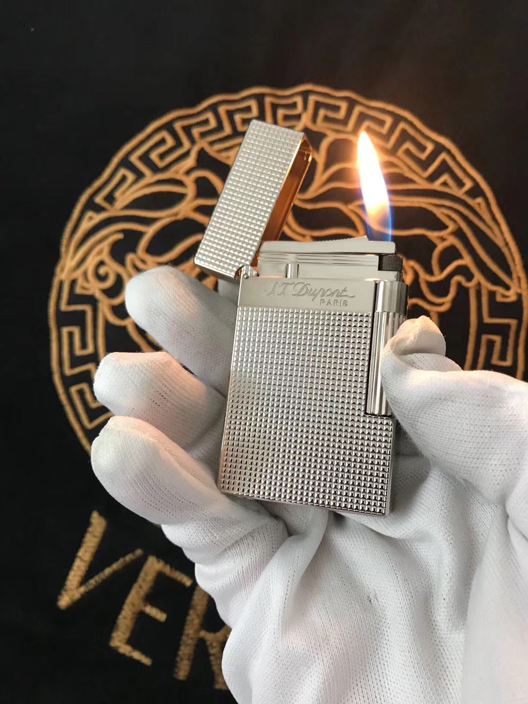 New Lattice Wide Edge S.T Dupont Ligne 2 Lighter #111