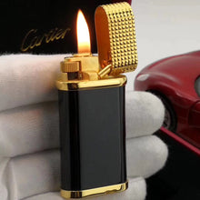 이미지를 갤러리 뷰어에 로드 , Cartier CLOUS DE PARIS DECOR Lighter Black Lacquer Yellow Gold Finish #005