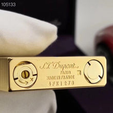 Cargar imagen en el visor de la galería, Horizontal Stripes Metal ST Dupont Ligne 2 Lighter #010 Gold