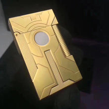Load image into Gallery viewer, Iron Man S.T Dupont Ligne 2 Gas Lighter #100 Gold