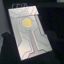 Load image into Gallery viewer, Iron Man S.T Dupont Ligne 2 Metal Lighter #100 Silver