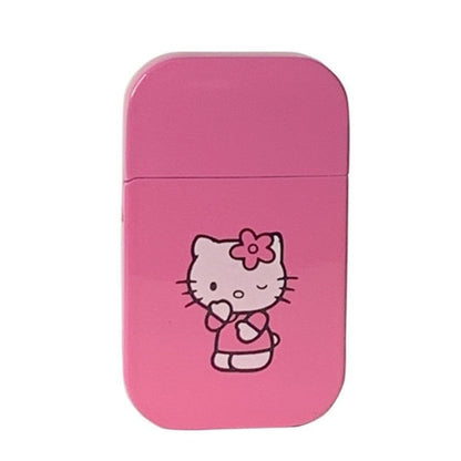 Creative Pink Hello Kitty Torch Flame Feuerzeug Winddicht