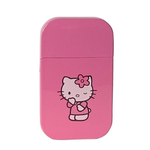 Creative Pink Hello Kitty Torch Flame Lighter Windproof