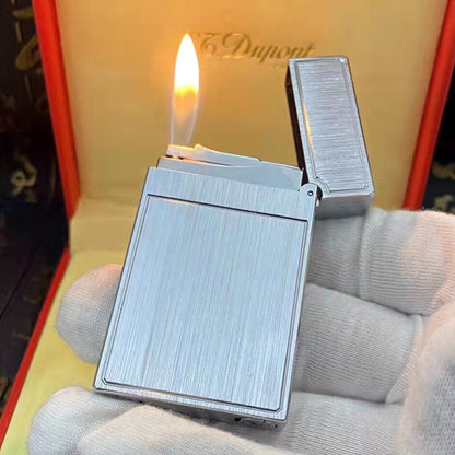 St.Dupont Cigarette Lighter Classic Brushed Metal New Dial Wheel #067