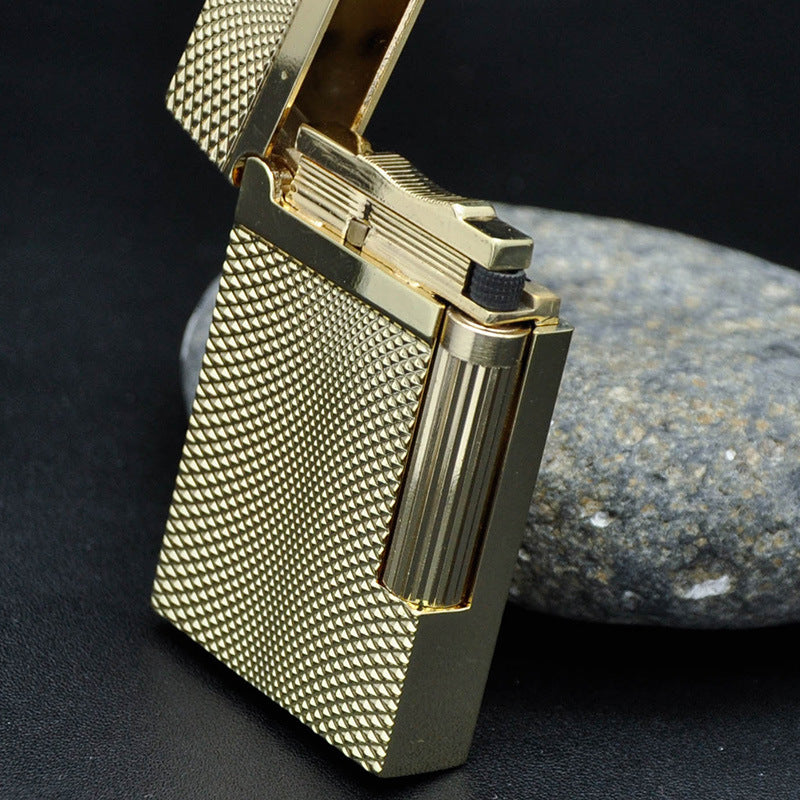 KUBOY Engraving Twisted Lattice Metal Gas Lighter