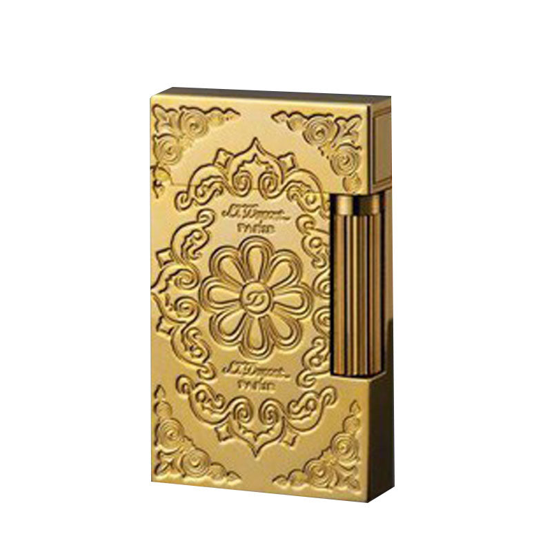 Vintage Pattern ST Dupont Ligne 2 Lighter Auspicious Cloud #041 Gold